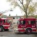 Ann Arbor and Pittsfield firefighters work to put out an early morning fire at an empty apartment complex in the 1500 block of Pauline on Saturday. Melanie Maxwell I AnnArbor.com